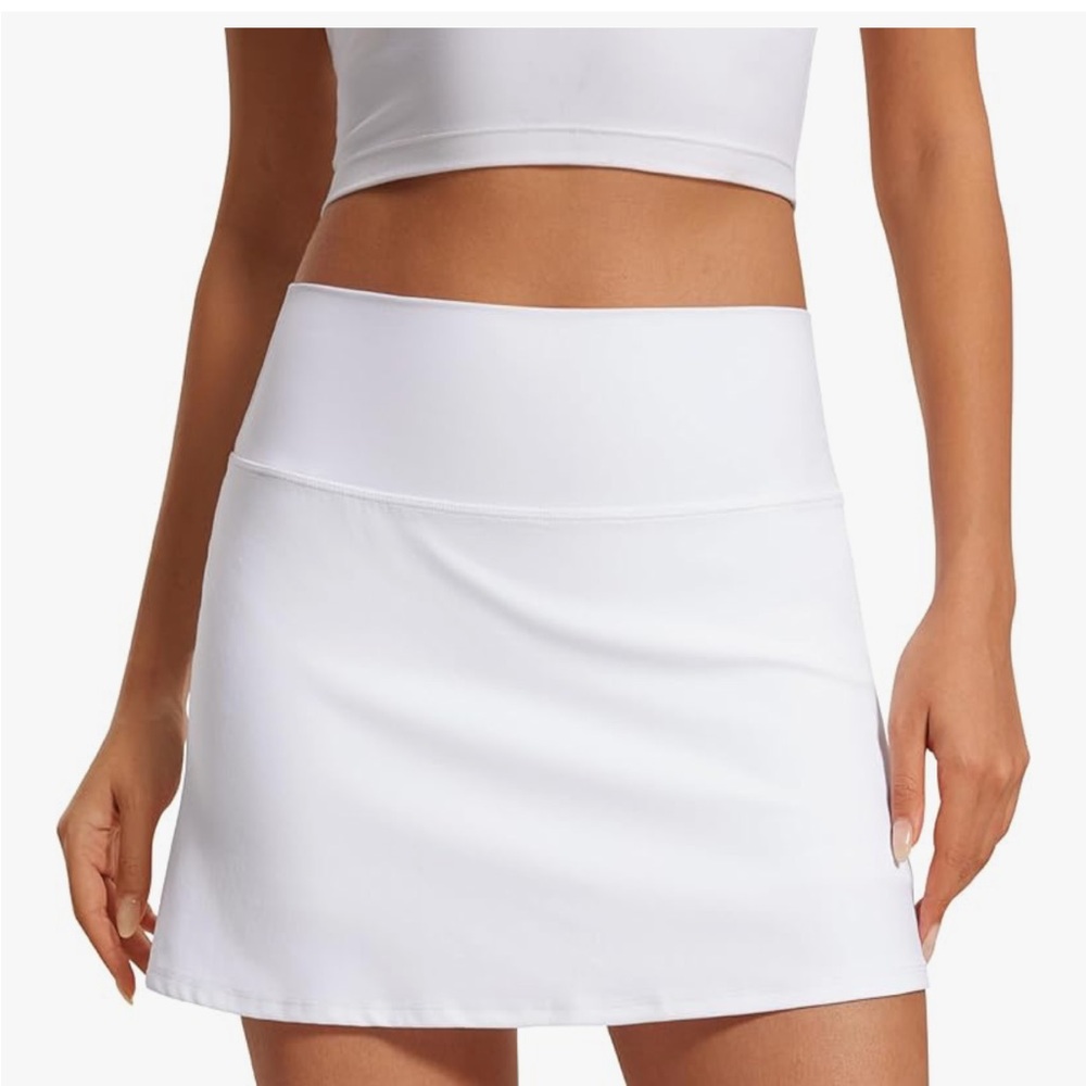 Athletic White Skirt